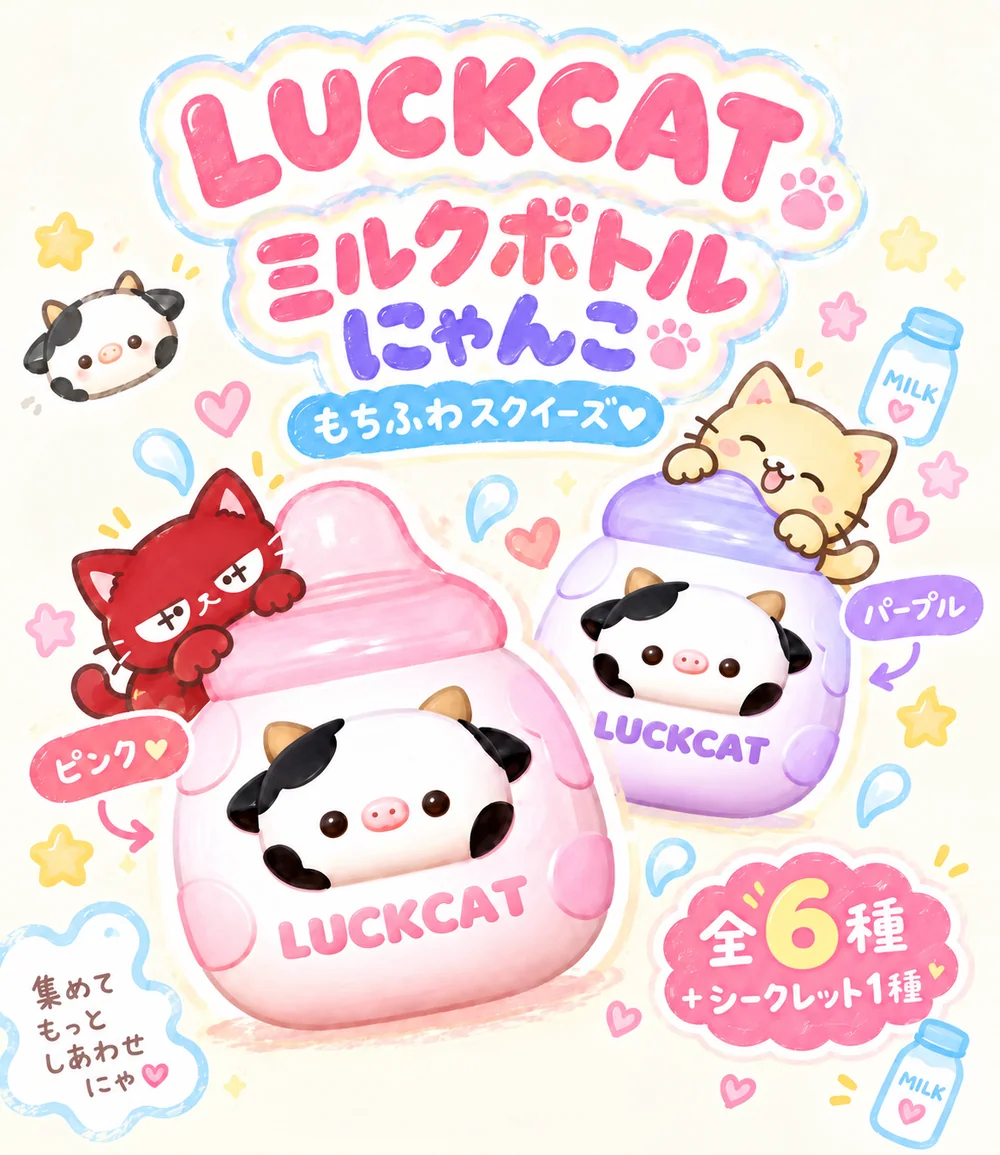 ミルクボトルにゃんこ